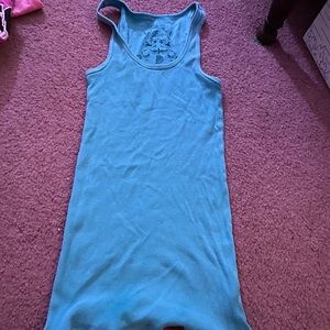 Another blue tank top